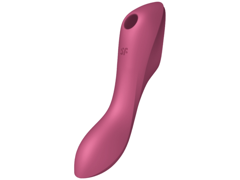 SATISFYER - CURVY TRINITY 3 AIR PULSE VIBRATOR RED