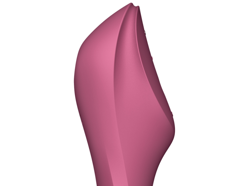 SATISFYER - CURVY TRINITY 3 AIR PULSE VIBRATOR RED