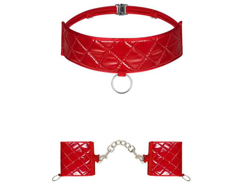 OBSESSIVE - HUNTERIA HANDCUFFS AND CHOKER