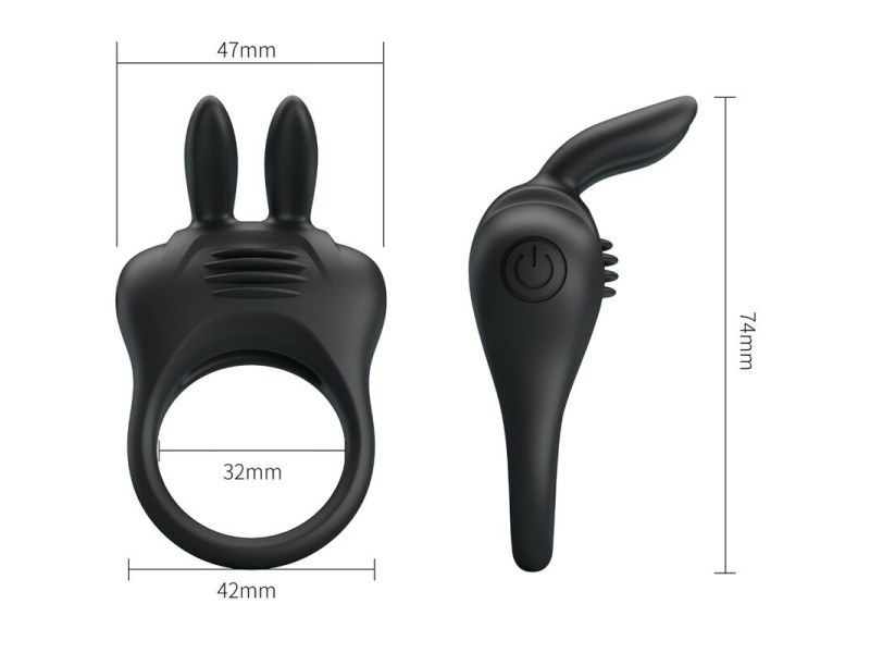 PRETTY LOVE - DAVION RABBIT VIBRATOR RING