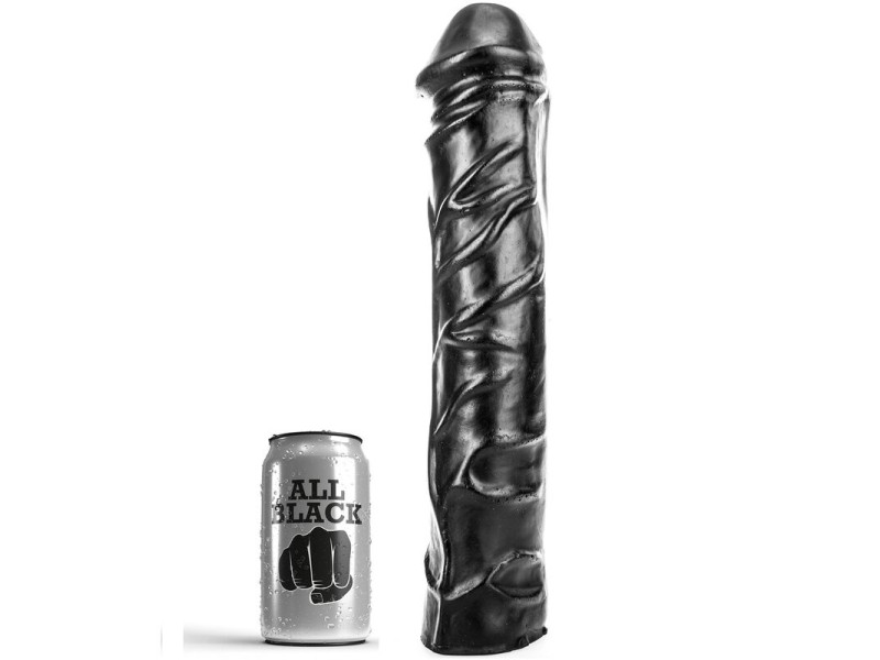 ALL BLACK - GIANT SOFT FISTING DILDO 32 CM