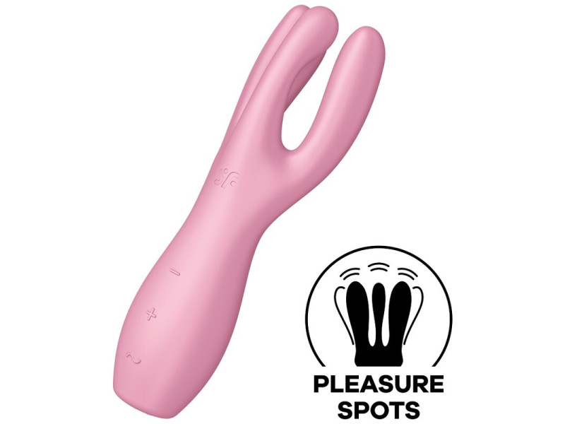 SATISFYER - THREESOME 3 VIBRATOR PINK