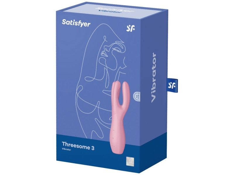 SATISFYER - THREESOME 3 VIBRATOR PINK