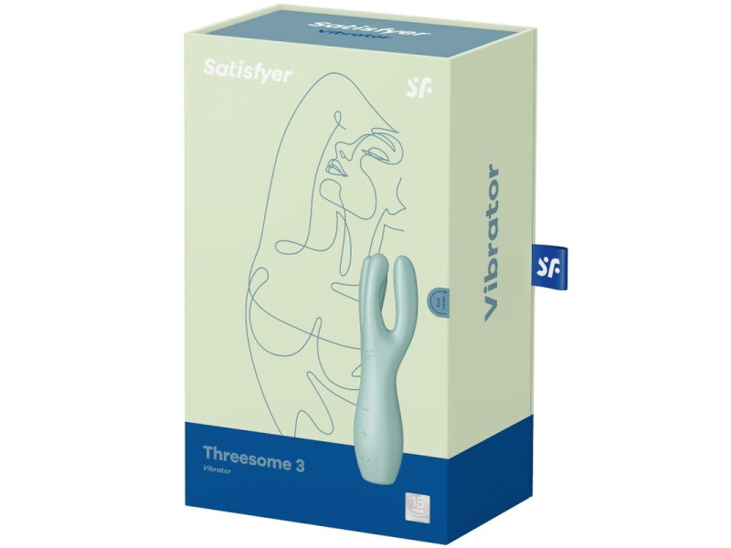 SATISFYER - THREESOME 3 VIBRATOR MINT