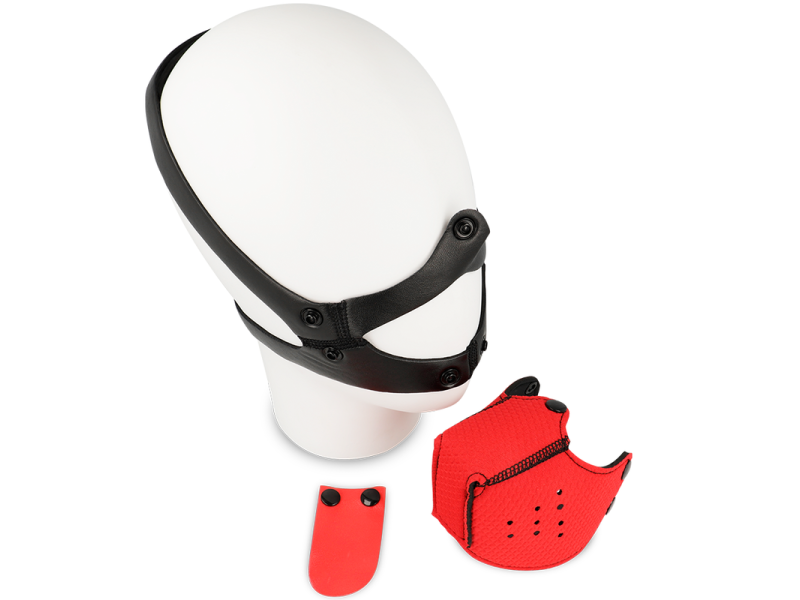 OHMAMA FETISH DOG MUZZLE - RED