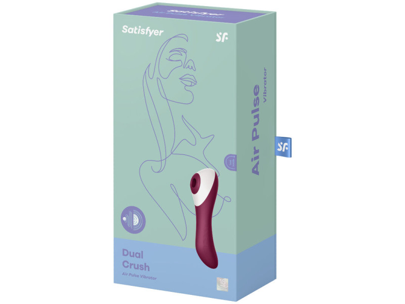 SATISFYER - DUAL CRUSH AIR PULSE VIBRATOR
