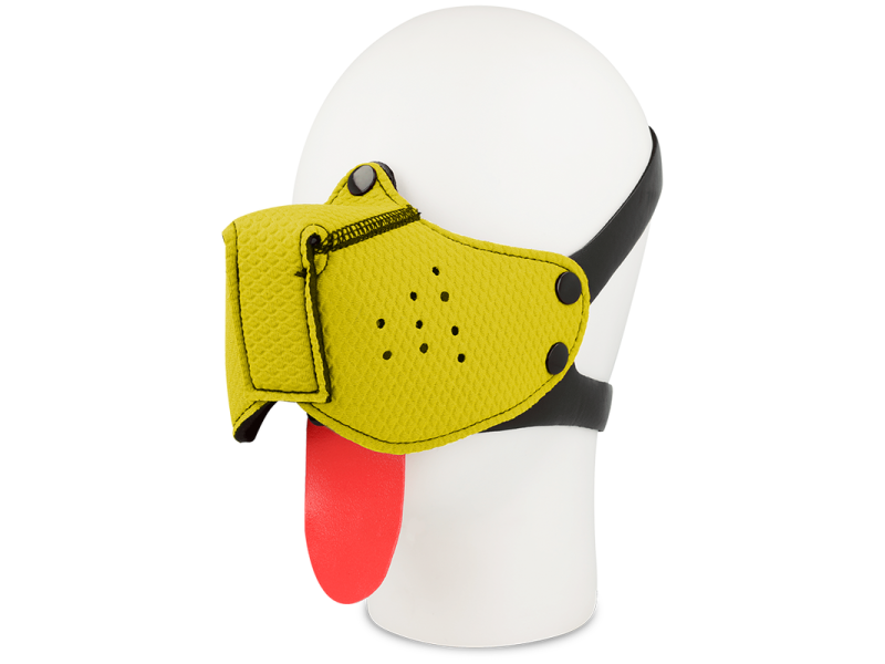 OHMAMA FETISH DOG MUZZLE - YELLOW