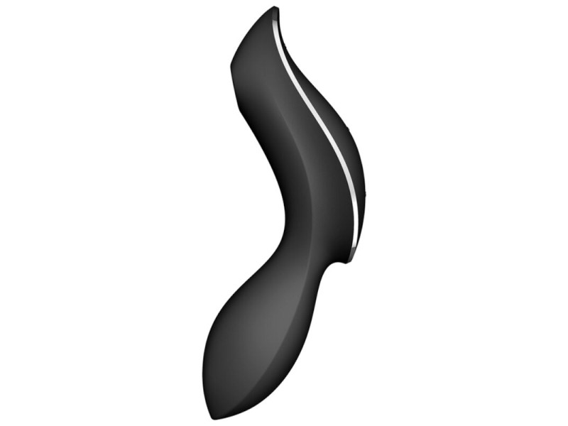 SATISFYER - CURVY TRINITY 2 AIR PULSE VIBRATOR BLACK