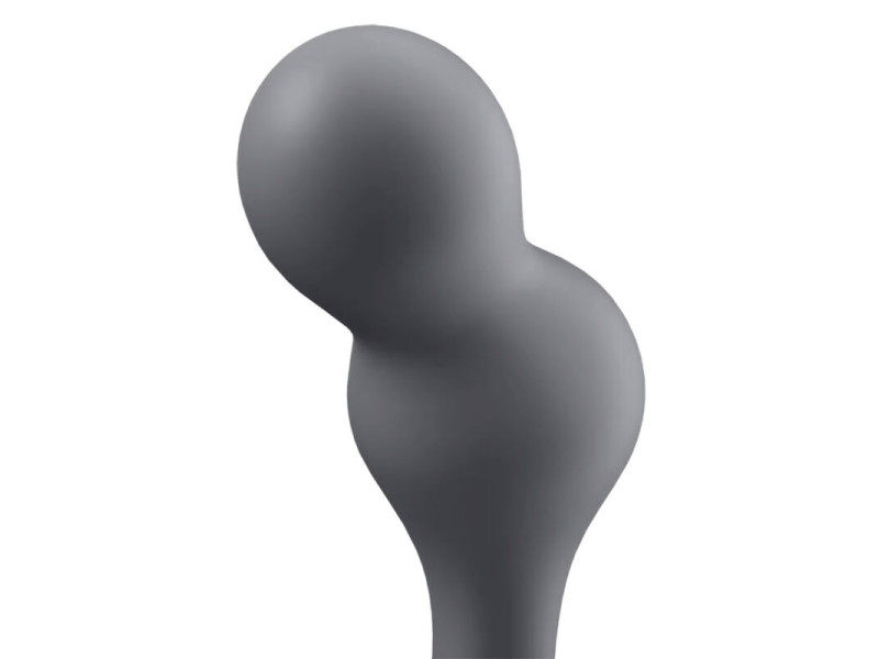 SATISFYER - DEEP DIVER VIBRATING PLUG APP GREY