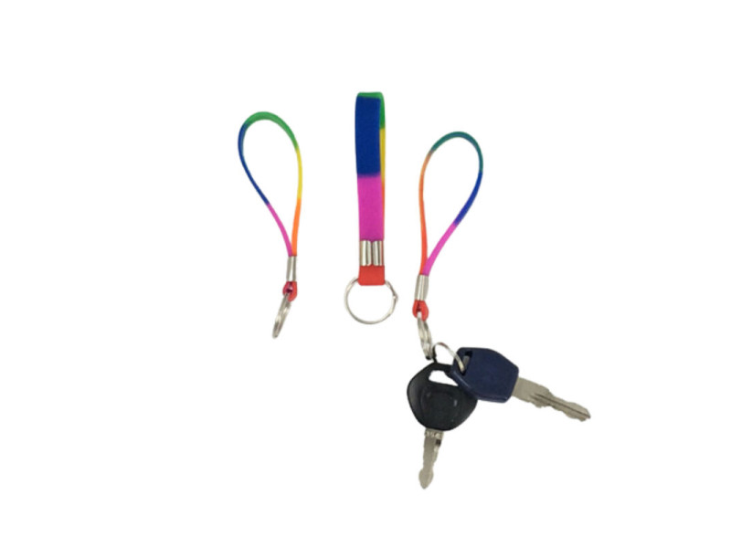 PRIDE - LGBT FLAG SILICONE KEYCHAIN