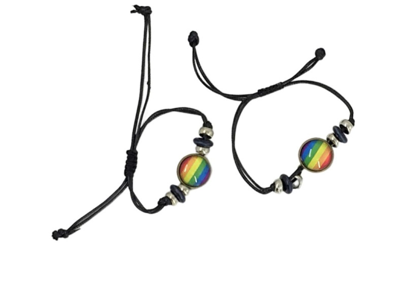 PRIDE - LGBT FLAG CENTRAL CIRCLE BRACELET