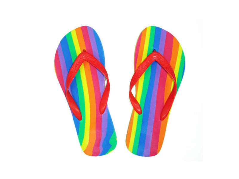 PRIDE - LGBT FLAG FLIP FLOPS 38-39 EUR