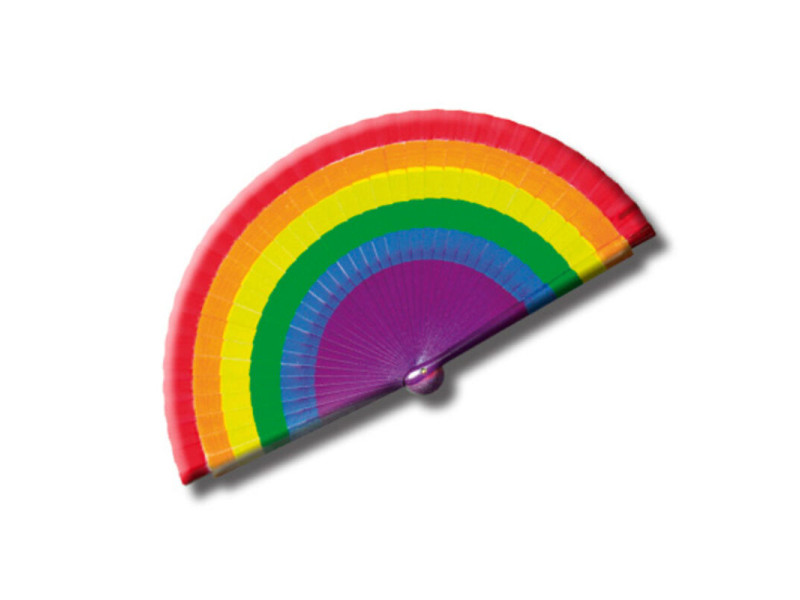 PRIDE - LGBT FLAG WOODEN FAN