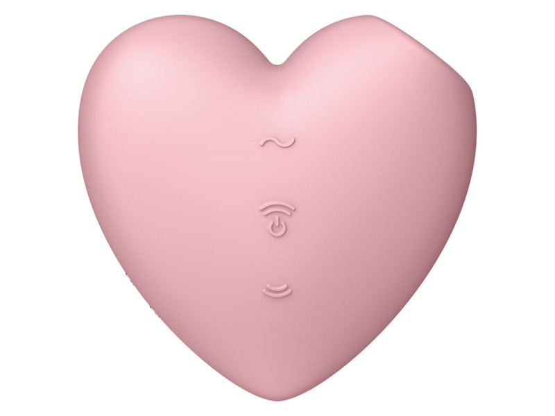 SATISFYER - CUTIE HEART AIR PULSE STIMULATOR & VIBRATOR PINK