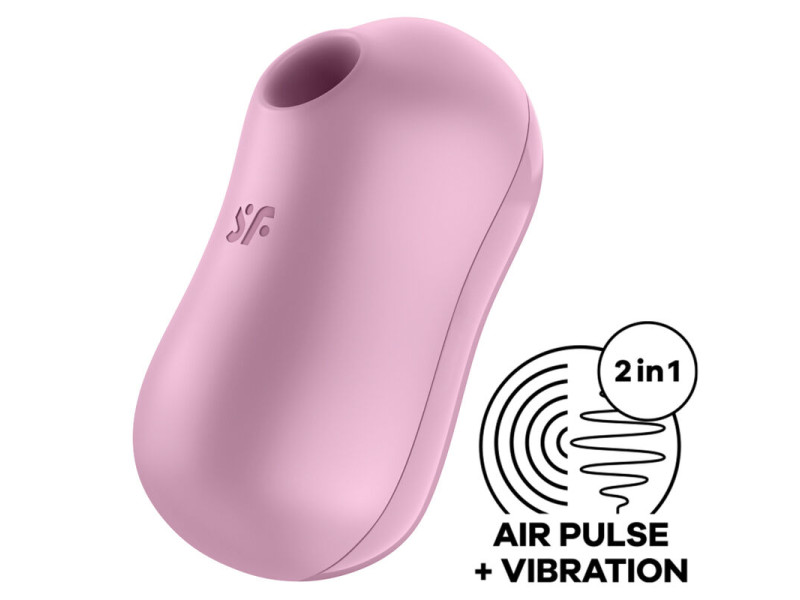 SATISFYER - COTTON CANDY AIR PULSE STIMULATOR & VIBRATOR LILAC