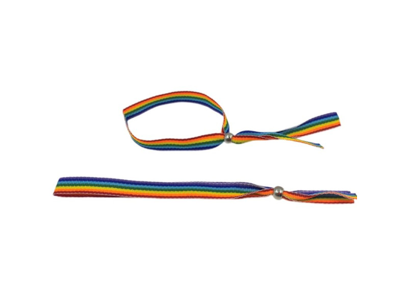 PRIDE - LGBT FLAG SILVER BALL BRACELET