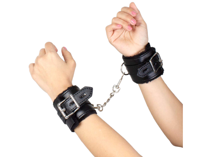 SECRETPLAY - BLACK BONDAGE HANDCUFFS BDSM COLLECTION