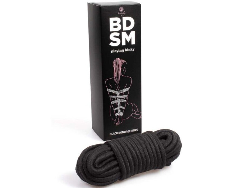 SECRETPLAY - BLACK BONDAGE ROPE BDSM COLLECTION