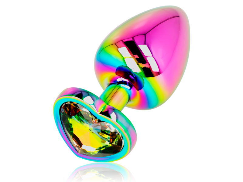 OHMAMA - IRIDESCENT HEART ANAL PLUG SIZE L