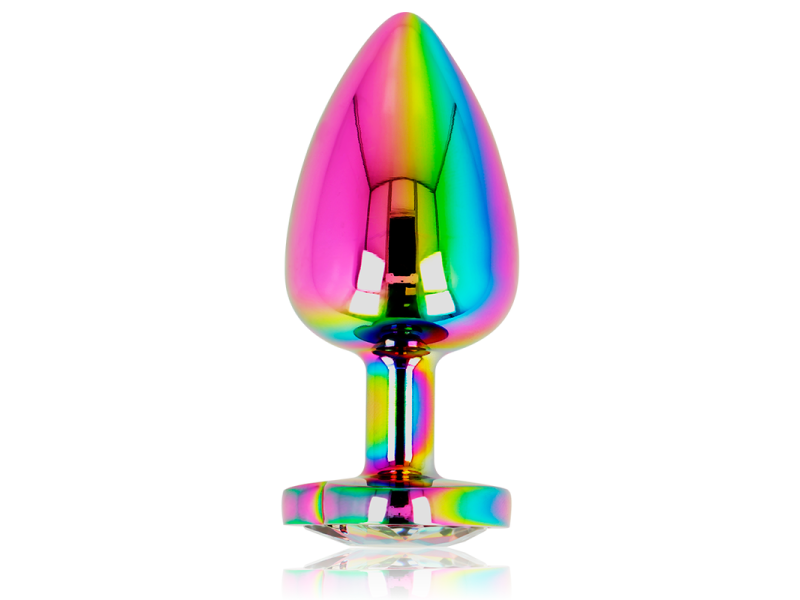 OHMAMA - IRIDESCENT HEART ANAL PLUG SIZE L