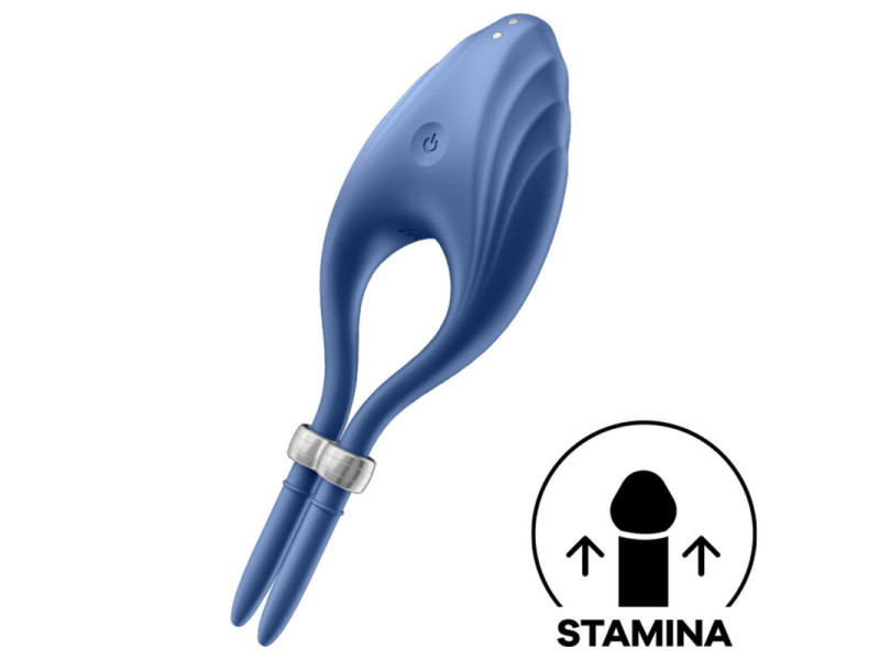 SATISFYER - DUELIST RING VIBRATOR BLUE