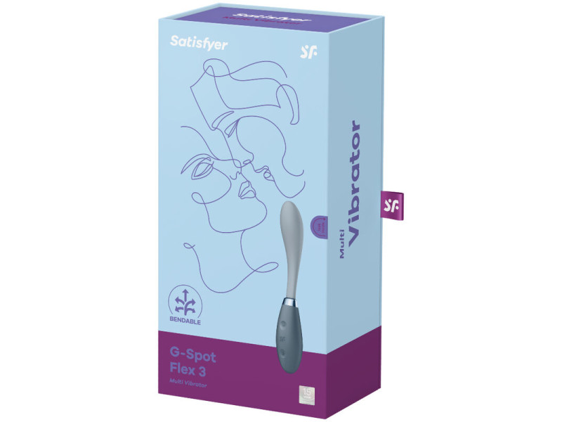 SATISFYER - G-SPOT FLEX 3 MULTI VIBRATOR GREY