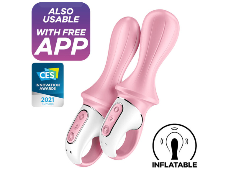 SATISFYER - AIR PUMP BOOTY 5+ INFLATABLE ANAL VIBRATOR PINK