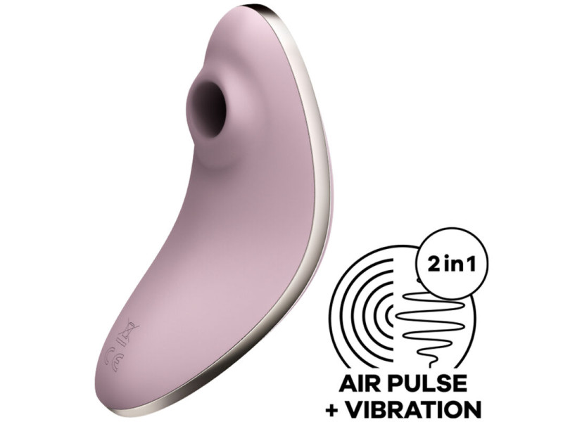 SATISFYER - VULVA LOVER 1 AIR PULSE STIMULATOR & VIBRATOR VIOLET