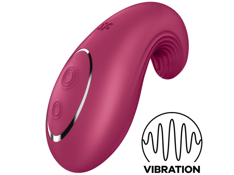 SATISFYER - DIPPING DELIGHT LAY-ON VIBRATOR RED