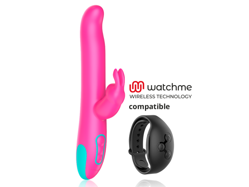 HAPPY LOKY - PLUTO RABBIT VIBRATOR & ROTATOR WATCHME WIRELESS TECHNOLOGY COMPATIBLE