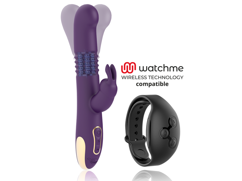 TREASURE - BASTIAN RABBIT UP & DOWN, ROTATOR & VIBRATOR COMPATIBLE WITH WATCHME WIRELESS TECHNOLOGY