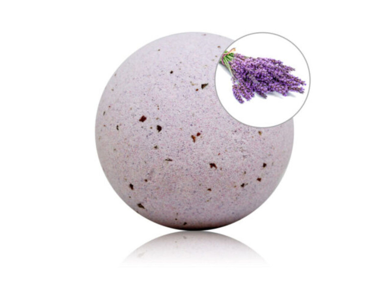 TALOKA - LAVENDER SCENTED BATH BOMB WITH ROSE PETALS