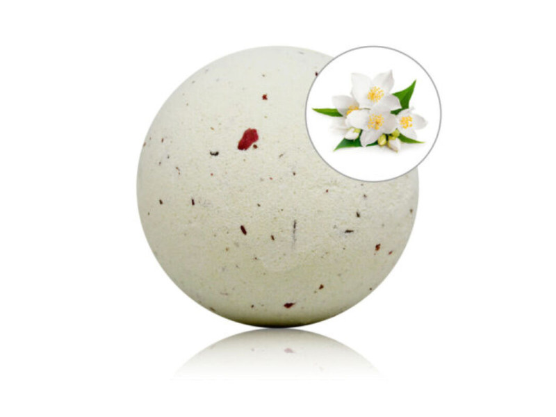 TALOKA - JASMINE SCENTED BATH BOMB WITH ROSE PETALS