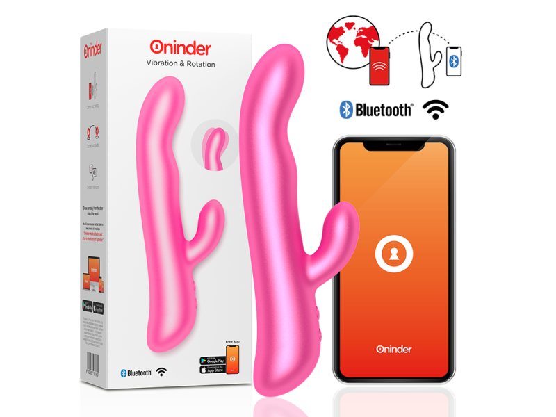 ONINDER - OSLO VIBRATION & ROTATION PINK - FREE APP