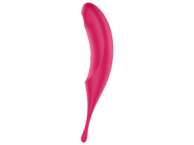 SATISFYER - TWIRLING PRO AIR PULSE STIMULATOR & VIBRATOR RED
