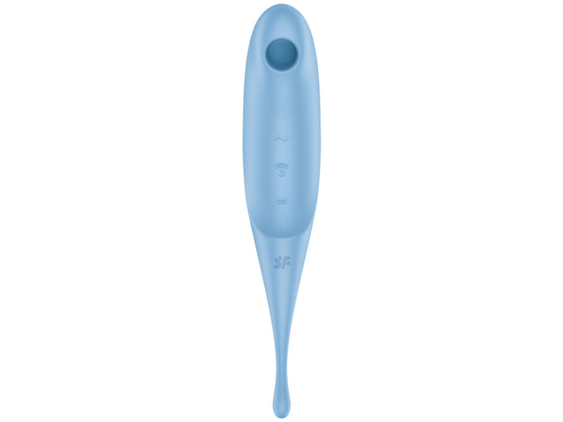 SATISFYER - TWIRLING PRO AIR PULSE STIMULATOR & VIBRATOR BLUE