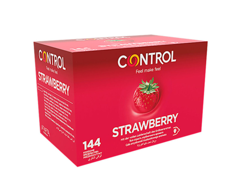 CONTROL - ADAPTA STRAWBERRY CONDOMS 144 UNITS