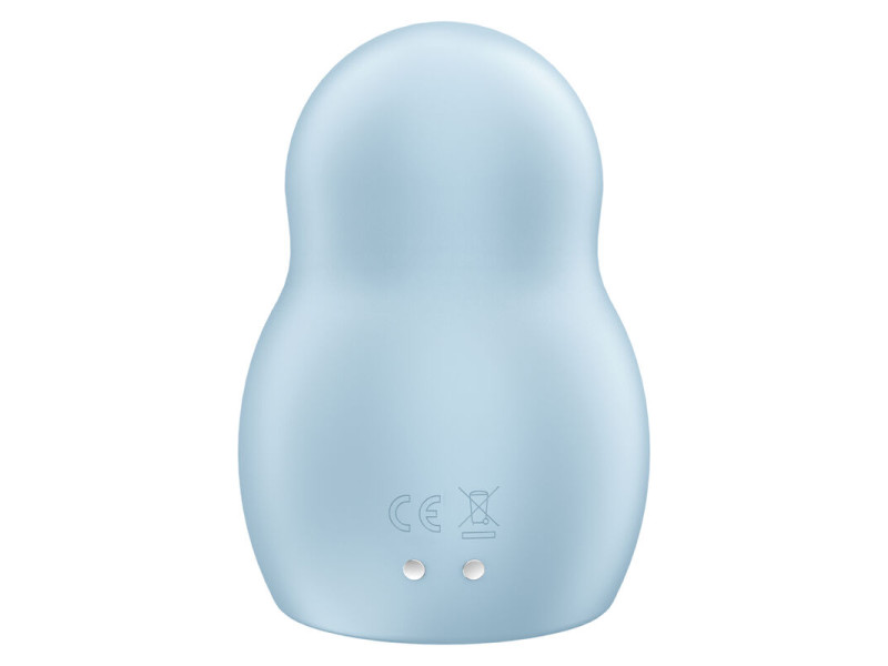 SATISFYER - PRO TO GO 1 DOUBLE AIR PULSE STIMULATOR & VIBRATOR BLUE