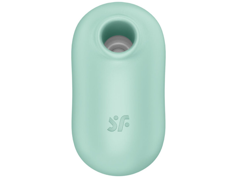 SATISFYER - PRO TO GO 2 DOUBLE AIR PULSE STIMULATOR & VIBRATOR GREEN