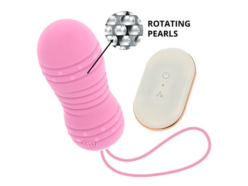 OHMAMA - REMOTE CONTROL EGG 7 MODES ROTATION PINK