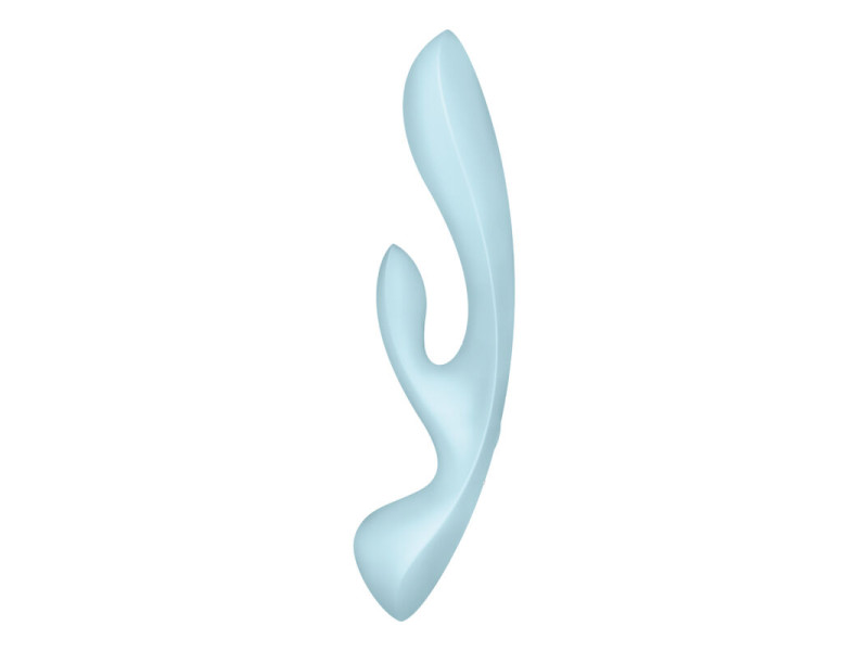 SATISFYER - TRIPLE OH HYBRID VIBRATION BLUE