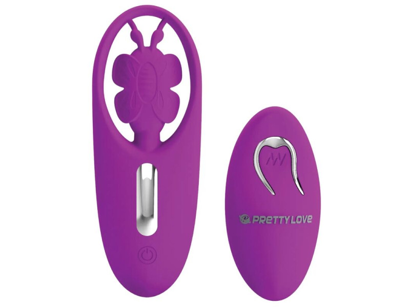 PRETTY LOVE - DANCING BUTTERFLY STIMULATOR FOR PANTIES WITH REMOTE CONTROL LILAC