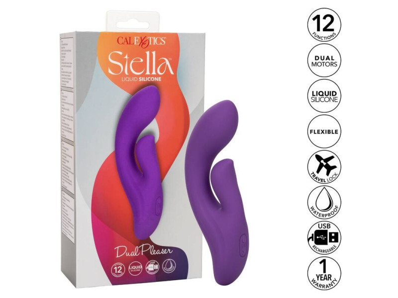 CALEXOTICS - STELLA DUAL PLEASER VIOLET