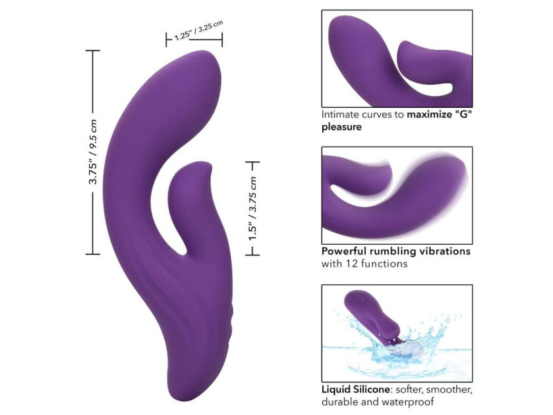 CALEXOTICS - STELLA DUAL PLEASER VIOLET