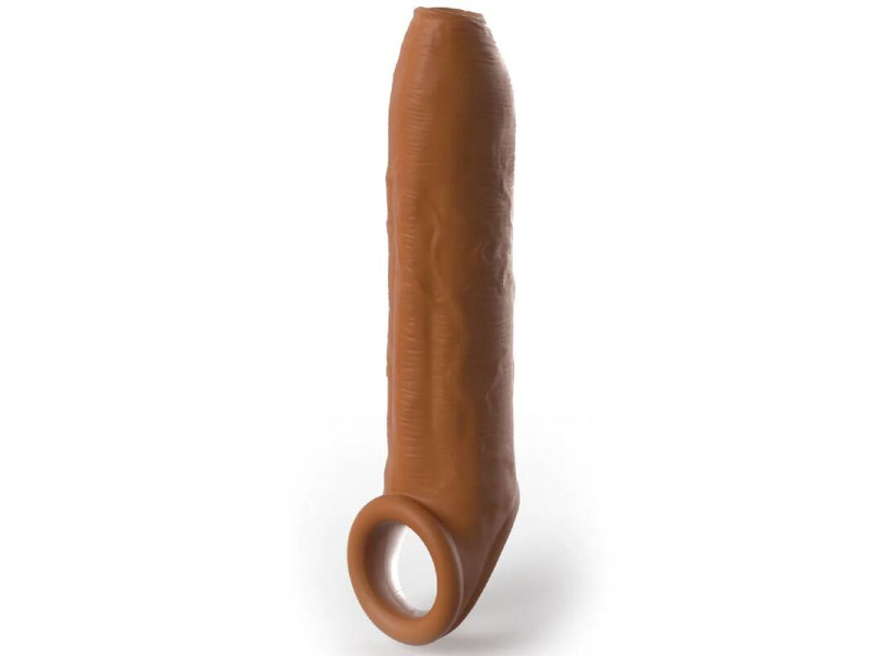 PIPEDREAMS - SLEEVE UNCUT 17,78 CM W STRAP CARAMEL