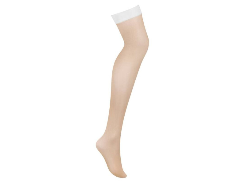 OBSESSIVE - S814 STOCKINGS WHITE S/M