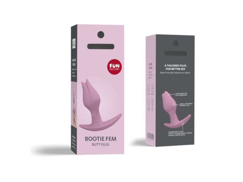 FUN FACTORY - BOOTIE FEM FEMALE ANAL BUTT PLUG ROSE