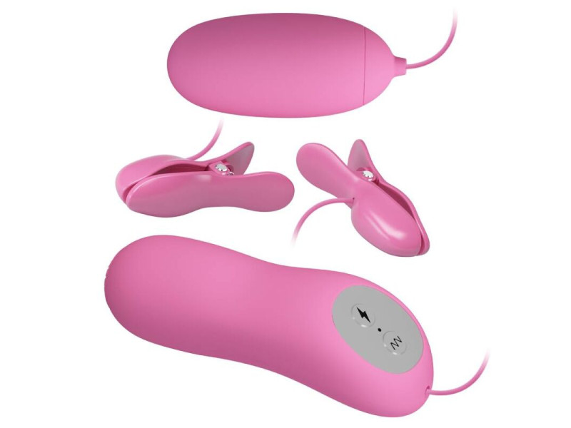 PRETTY LOVE - TWEEZERS WITH VIBRATION AND PINK ELETROSHOCK