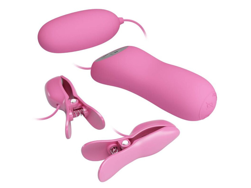 PRETTY LOVE - TWEEZERS WITH VIBRATION AND PINK ELETROSHOCK