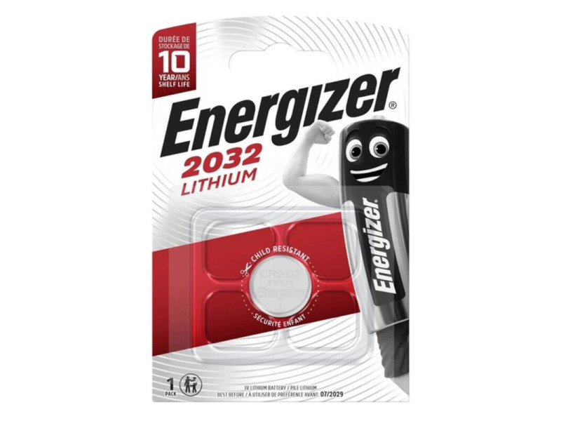 ENERGIZER - BATTERY LITHIUM BUTTON CR2032 3V 1 UNIT